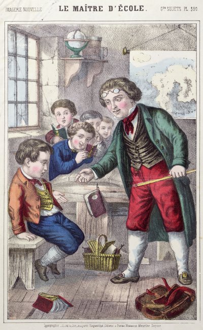 Skolmästaren, c.1860-70 av French School