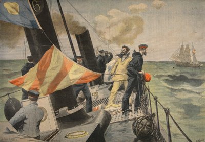 The Spanish American War, illustration från Le Petit Journal: Supplement illustre, 1898 av French School
