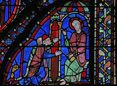 The St James Window: James with Almongenes (Hermogines) och Filetus (w5) av French School