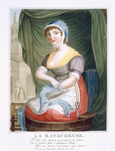 The Stocking Darner, ca 1816 av French School