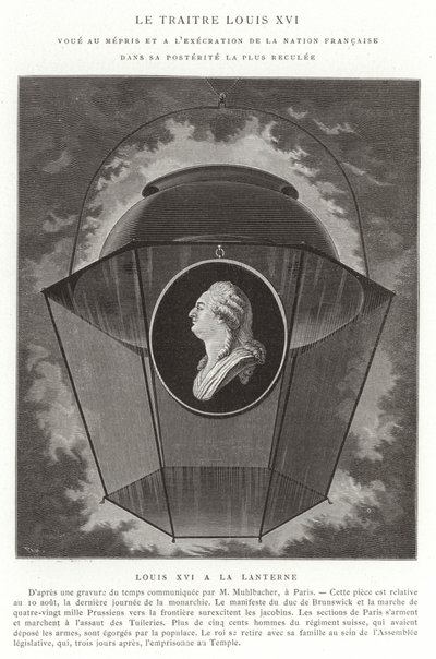 Förrädaren Ludvig XVI, franska revolutionen av French School