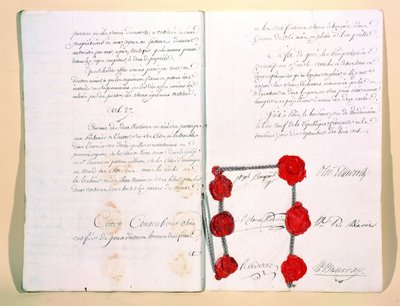 Mortefontainefördraget den 30 september 1800 av French School