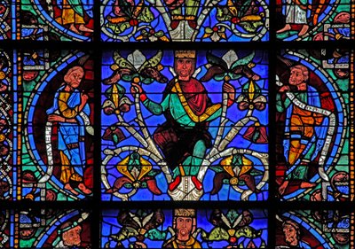 Isais träd: Moses, Isai kung, Bileam (w49) av French School
