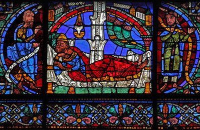 Isais träd: Nahum, Isai, Hosea (w49) av French School