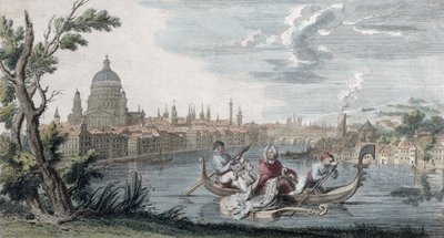 Den moderna smakens triumf, tillägnad Signora Faustina Bordoni (1693-1781), graverad av Venerys, ca 1727 av French School