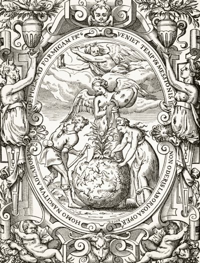 The Vegetable Kingdom, from Science and Literature in the Middle Ages av Paul Lacroix (1806-84) publicerad London 1878 av French School