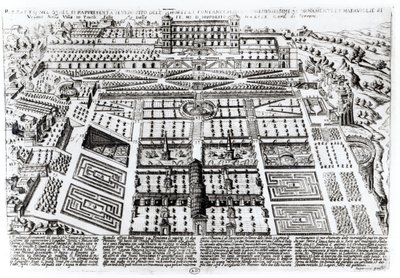 Villa dEste Palace and Gardens, Tivoli, Italien, ca 1600 av French School