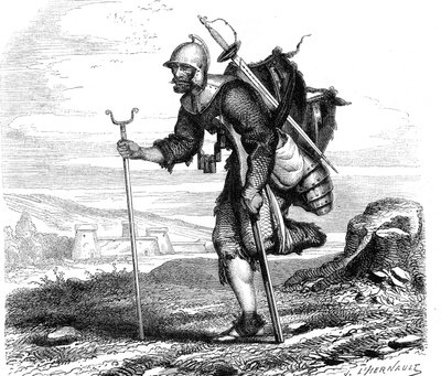 The War (Symbol) Lansquenet - Tryck av J.M. Metelli 1867 av French School