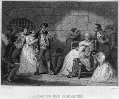 De dömdas överklagande - i "" Revolution francaise"" av Thiers. 1800-talet av French School