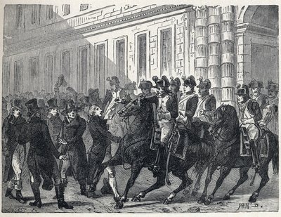 Armén skingrade deputeradena under statskupp som organiserades av majoriteten av direktionen mot rojalisterna i Councils of Ancients och Five Cents (Five Cents) den 4 september av French School