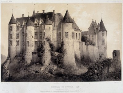 Slottet Luynes - Litografi av French School