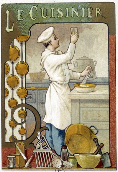 Kocken - Chromolithography 1900 av French School
