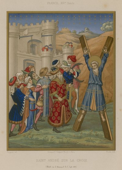 Korsfästelsen av Sankt Andreas av French School