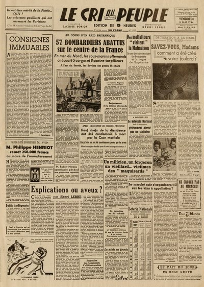 Folkets rop - fredagen den 5 maj av French School