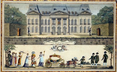 De första stegen av kungen av Rom Napoleon II, hertig av Reichstadt (1811-1832) och son till kejsar Napoleon I (1769-1821), ett Meudon 1800-talstryck Sceaux, Musee of the Ile de France av French School