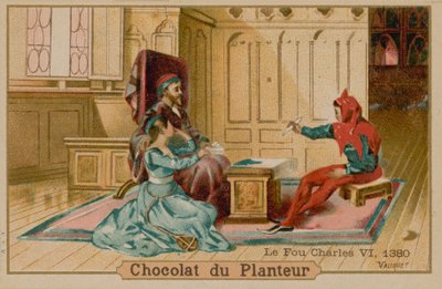 Dåren och Karl VI, kung av Frankrike (1368-1422) av French School