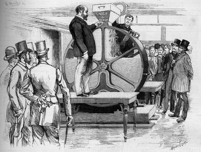 Införandet av Panamas obligationer i närvaro av direktörerna 1888. av French School