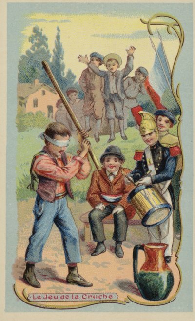 Kannaspelet (chromolitho) av French School