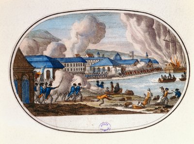 Sista dagen av belägringen av Toulon, 18 december 1793 av French School