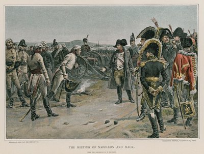 Mötet mellan Napoleon och Mack av French School
