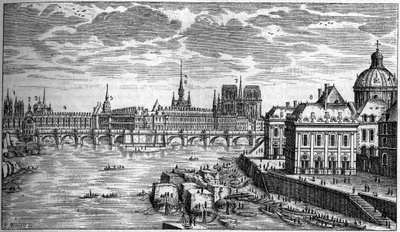 Den nya bron i Paris av French School