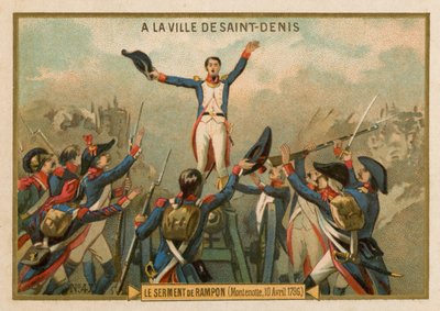 Rampons ed, Montenotte, 10 april 1796 av French School