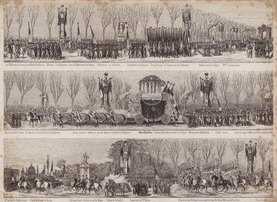 Processionen för återbegravningen av Napoleon, Paris, 1840 av French School