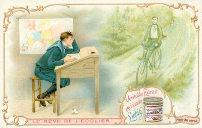 Skolpojkens dröm (chromolitho) av French School