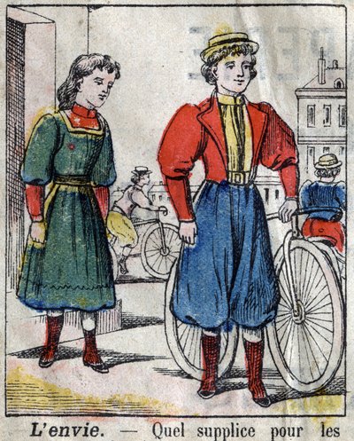 De sju dödssynden: avundsjuka. Epinal avbildning sent 1800-tal. (I sette peccati o vizi capitali) av French School