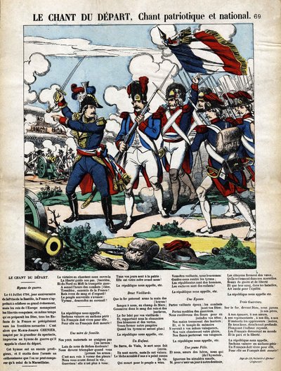 Startens sång, patriotisk och nationell sång. av French School