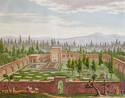Graven för den store persiske poeten Hafiz Shirazi (c.1325-c.1388) i Shiraz av French School