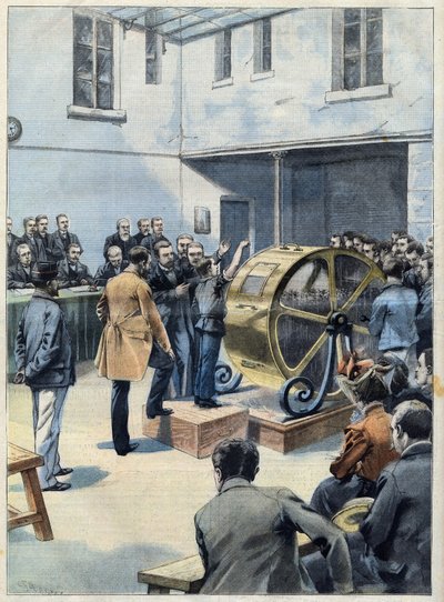 Lyckans hjul. Obligationsdragning på Credit Foncier de France, i "Le Petit Parisien" av French School