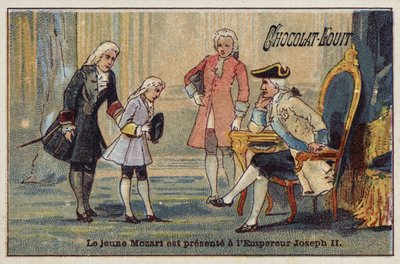 Den unge Mozart presenteras för kejsaren Josef II av French School