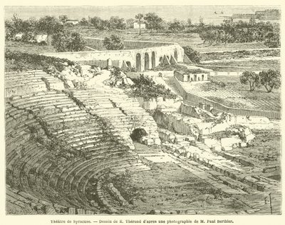 Theatre de Syracuse (gravyr) av French School