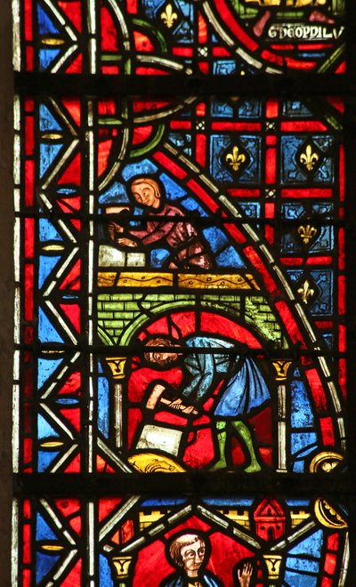 Teofilus bygger en kyrka av French School