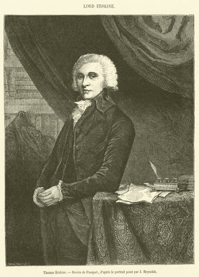 Thomas Erskine (gravyr) av French School
