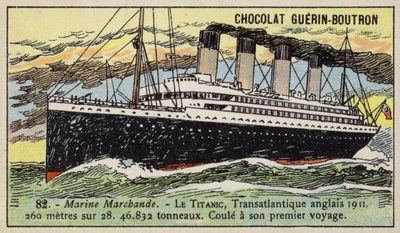 Titanic, brittiskt transatlantiskt linjefartyg av French School