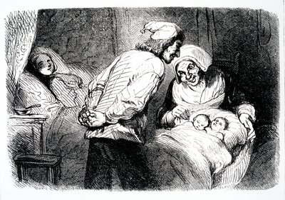Titelsidan för Little Fadette av George Sands, 1852 av French School