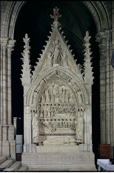 Dagobert I:s grav (605-39) Frankernas kung, restaurerad av Adolphe Victor Geoffroy-Dechaume (1816-92) 1862, ca 1263 av French School