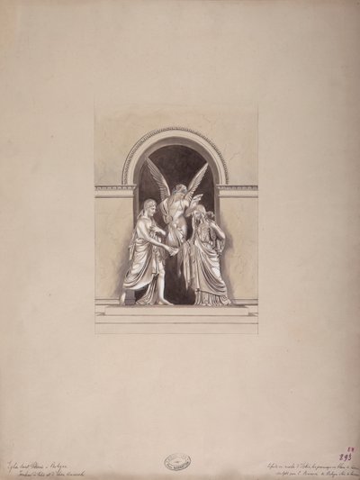 Felix och Elisa Baciocchis grav, San Petronio-basilikan, Bologna, ca 1900-20 av French School