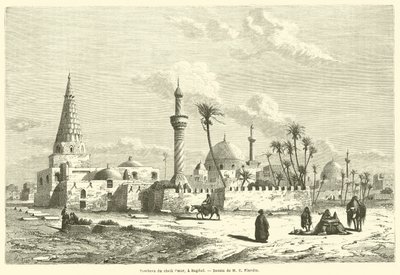Sheikh Omars grav i Bagdad (gravyr) av French School