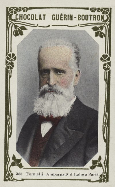 Tornielli, Italiens ambassadör i Paris (färgad bild) av French School