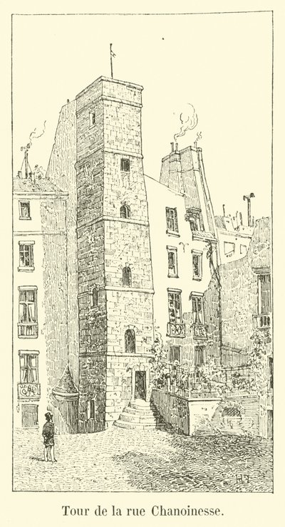 Chanoinesse Street Tower av French School