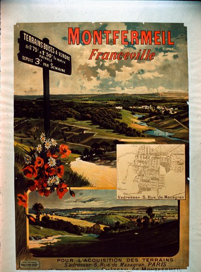 Turistaffisch av Montfermeil av French School
