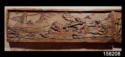 Handel med trä från Brasilien, ca 1550 (trä) av French School