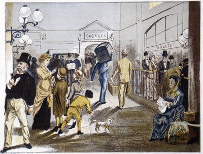 Järnvägsstationshallen, sent 1800-tal av French School