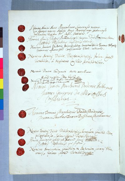 Fördraget i Westfalen, undertecknat i Munster den 24 oktober 1648 (se 212750) av French School