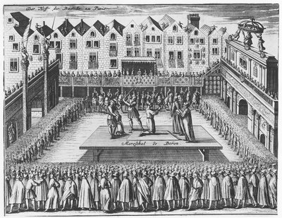 Rättegång och avrättning av Charles de Gontaut, Duc de Biron av French School