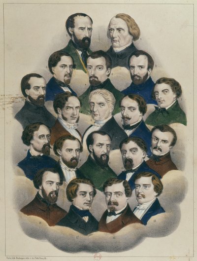 Rättegång i Bourges mot de franska republikanska ledarna i demonstrationen i Paris den 15 maj 1848 av French School