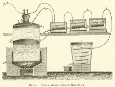 Isaac Berards tredje destilleringsapparat (gravyr) av French School